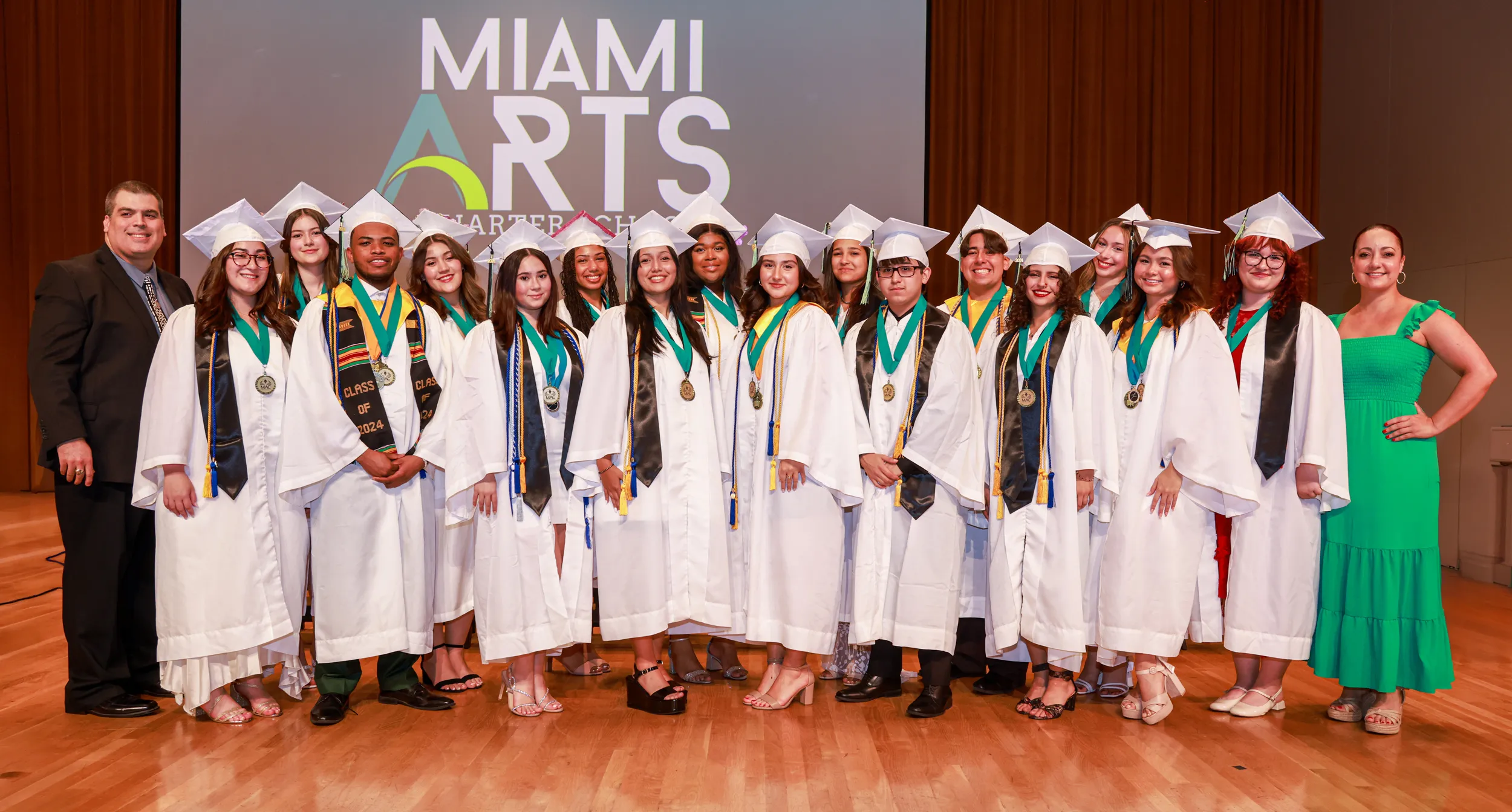 Students at the Graduation ceremony