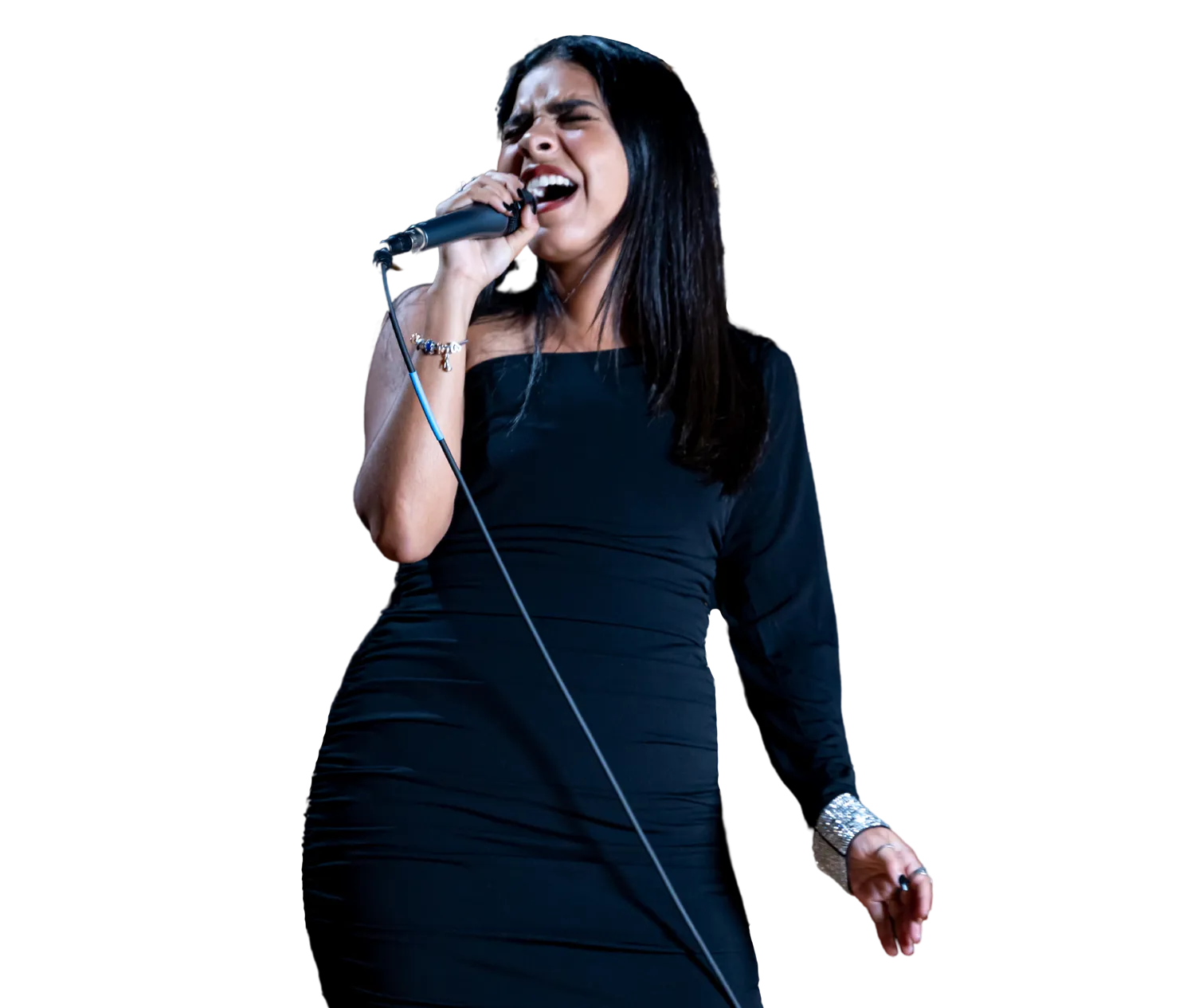a female Student singing